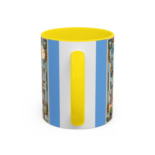 Argentina Soccer Legends Collage Mug | Accent Coffee Mug