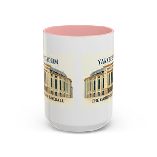 Yankee Stadium Illustration Accent Coffee Mug | Baseball Fan, Sports Collectible