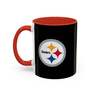 Pittsburgh Steelers Accent Coffee Mug — NFL Team Logo Ceramic (11/15oz)