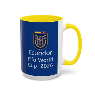 Ecuador Crest Accent Coffee Mug | Blue 11oz 15oz