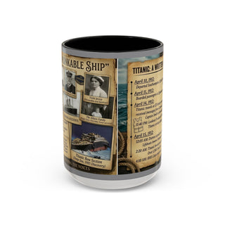 Titanic History Timeline Mug | Accent Coffee Mug