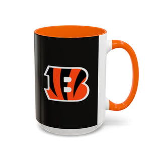 Cincinnati Bengals Black Accent Coffee Mug — Team Logo Fan Mug (11/15 oz)