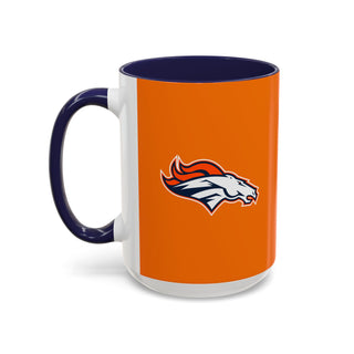 Denver Broncos Accent Coffee Mug — NFL Team Logo 11/15oz